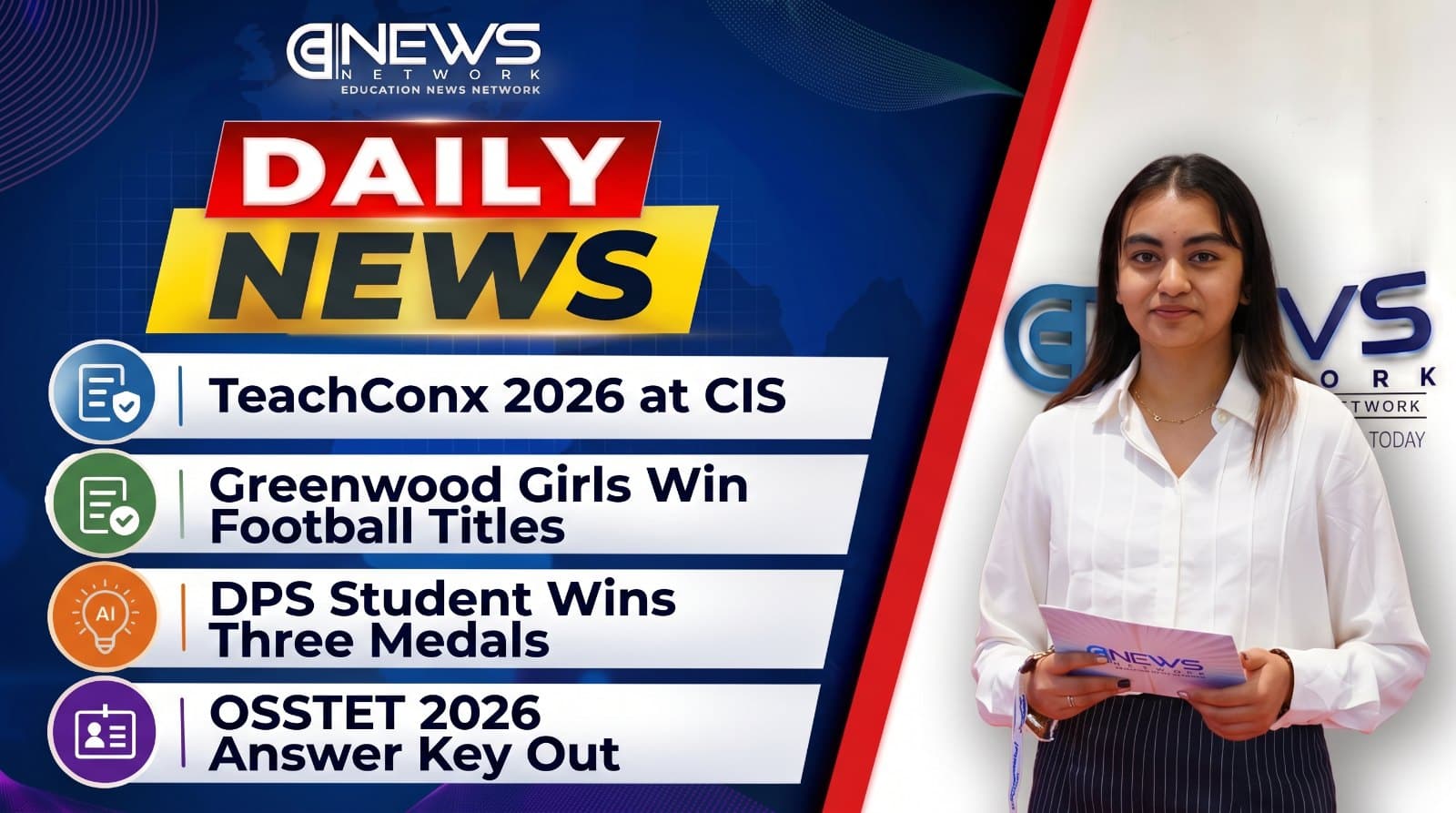 TeachConx 2026, National Football Titles and OSSTET Answer Key: Latest Education News